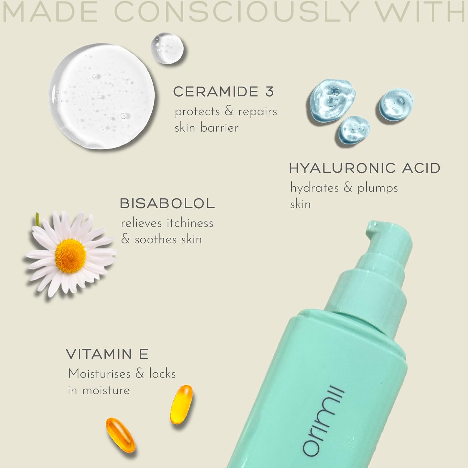 Orimii Body Lotion: Moisturizes Dry Skin, Reduces Irritation, Pregnancy & Breastfeeding Safe