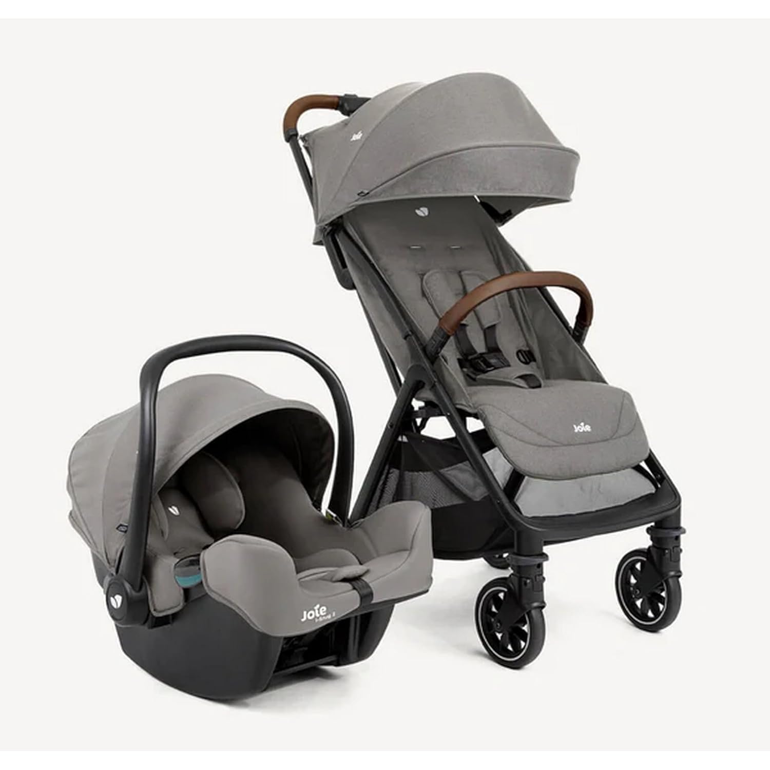 JOIE Travel System Stroller Pact Pro with Infant Carrier i-Snug Birth+ to 22 kg