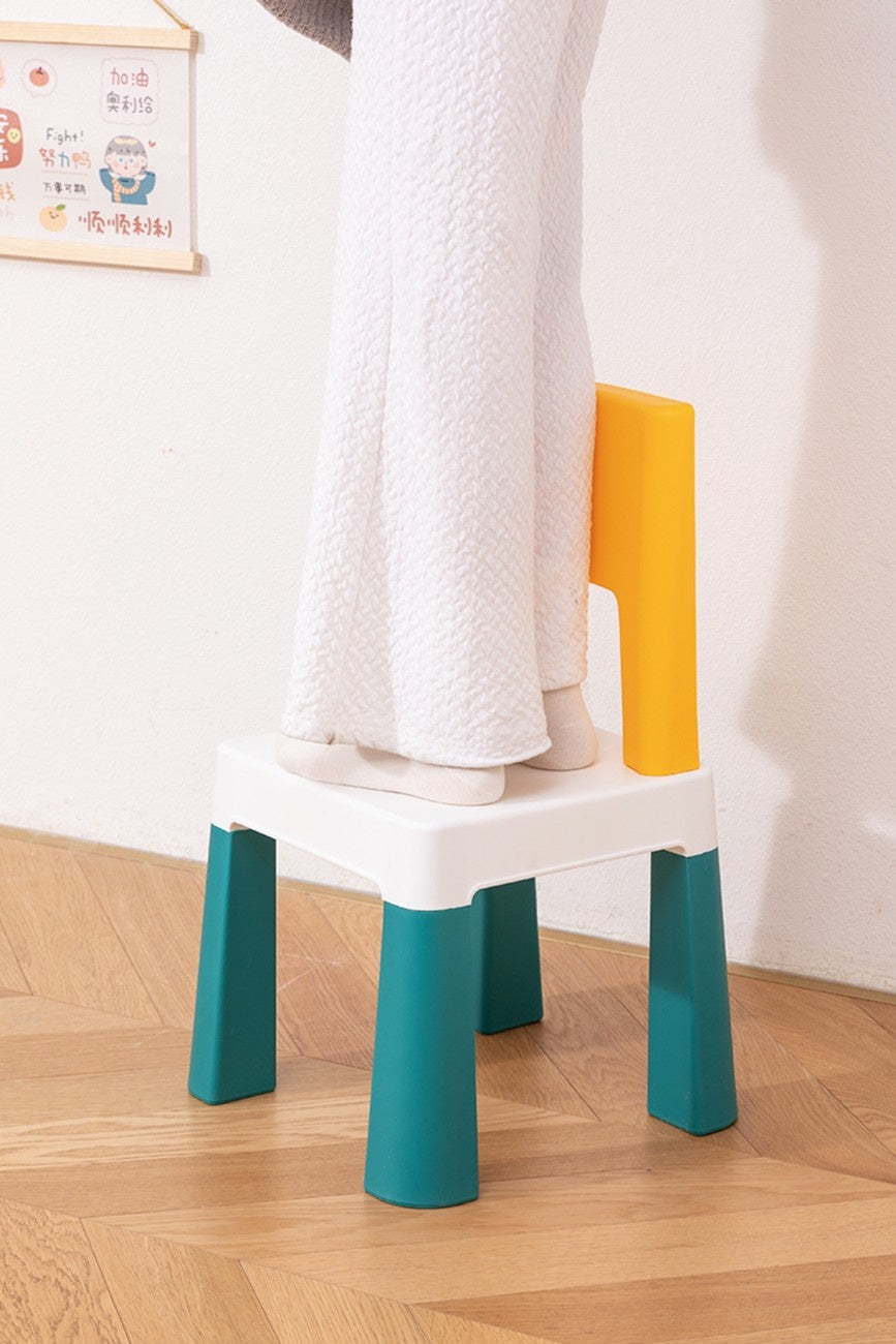 OPlus Learning Chair for Kids - Yellow, white and Blue