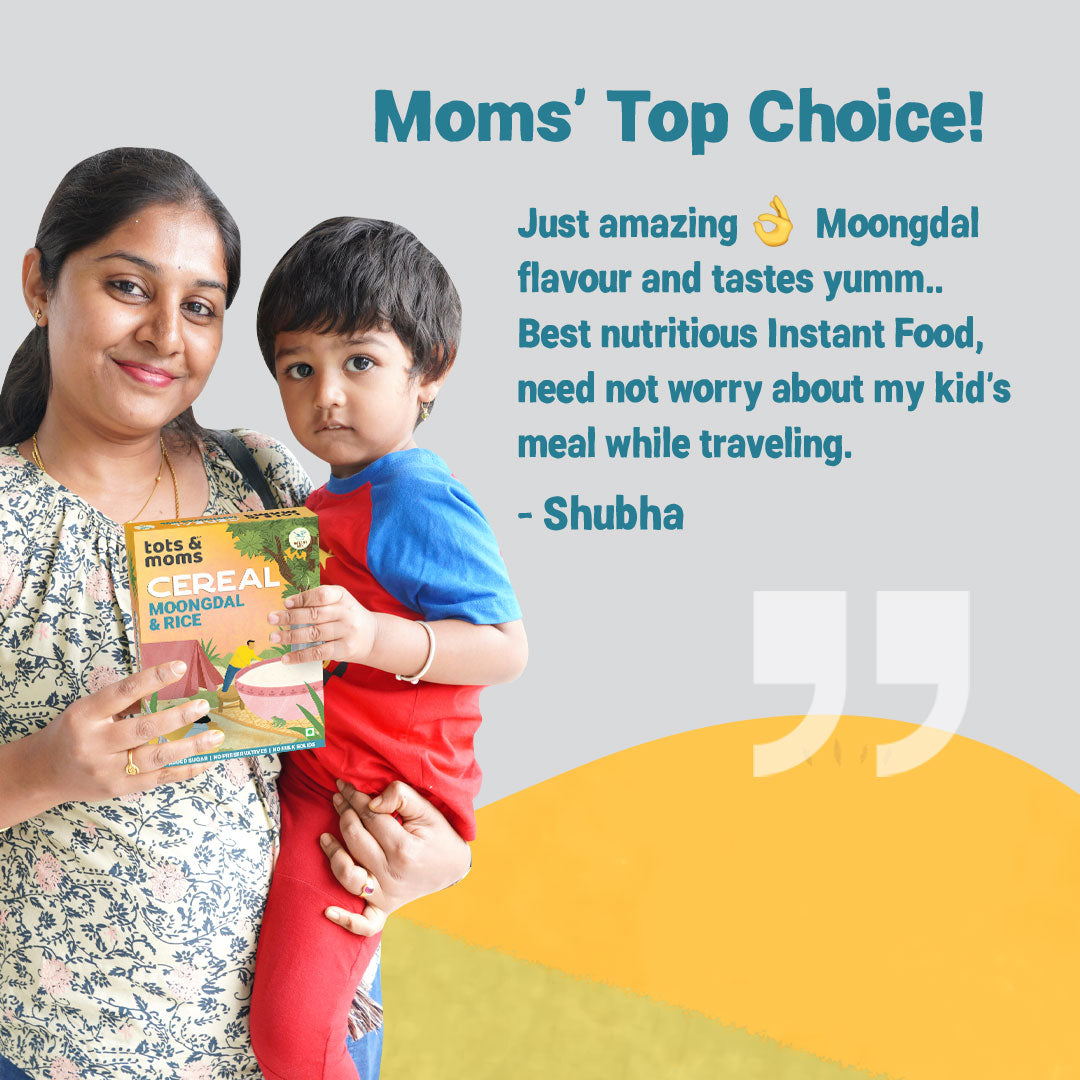 Tots & Moms Moongdal & Rice Instant Baby Cereal Mix