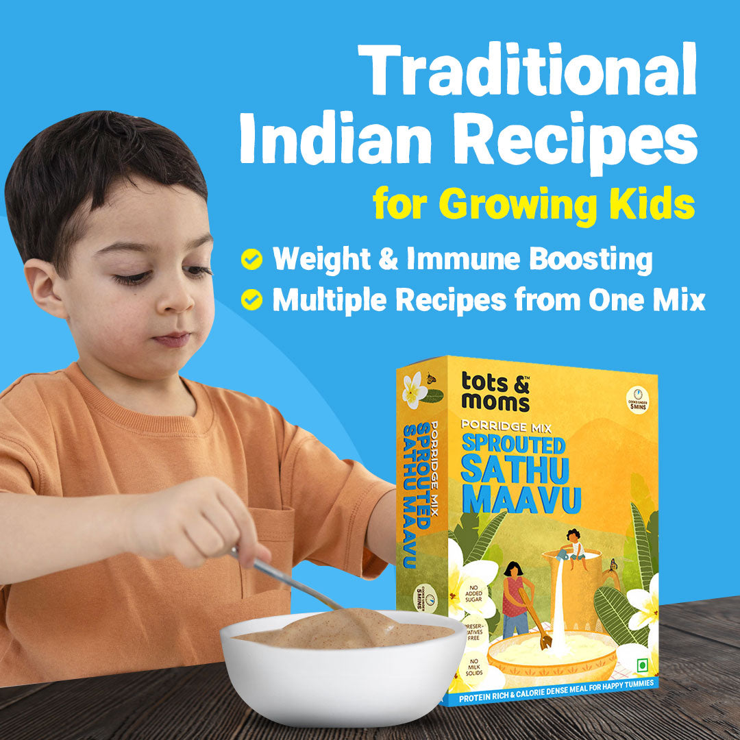 Tots & Moms Multigrain Porridge Mix- Sprouted Sathu Maavu