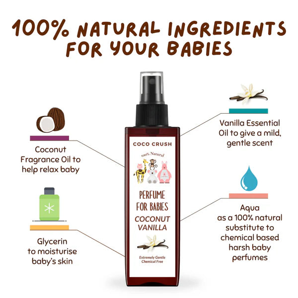 Coco Crush Natural Vanila Perfume for Babies - 100ML