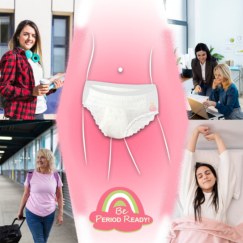 Prowee Period Panty-Disposable Leak-Proof,Overnight, Heavy Flow & Rash-Free