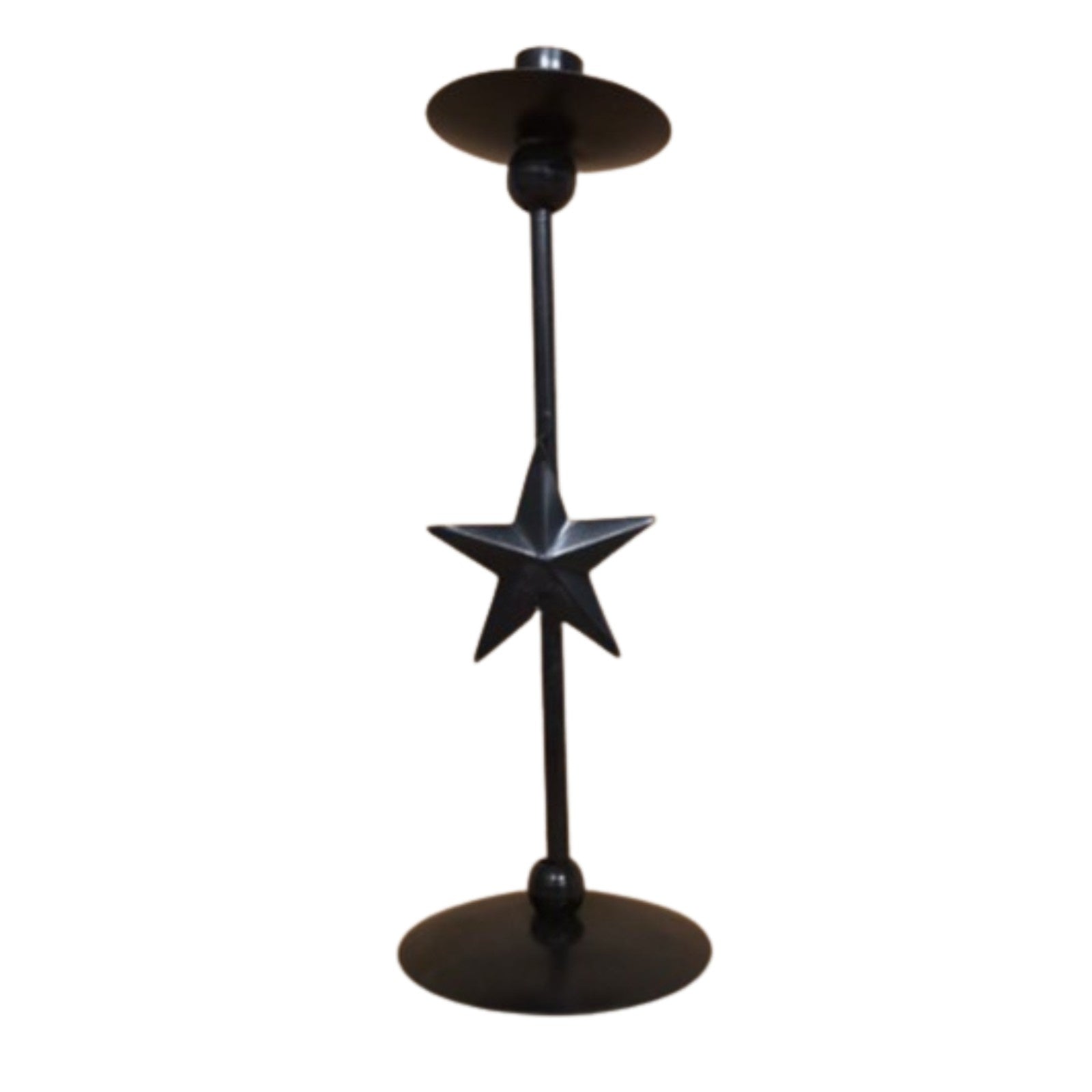 Swen MADALINA, tall midnight Star Taper Candle Holder by SWEN