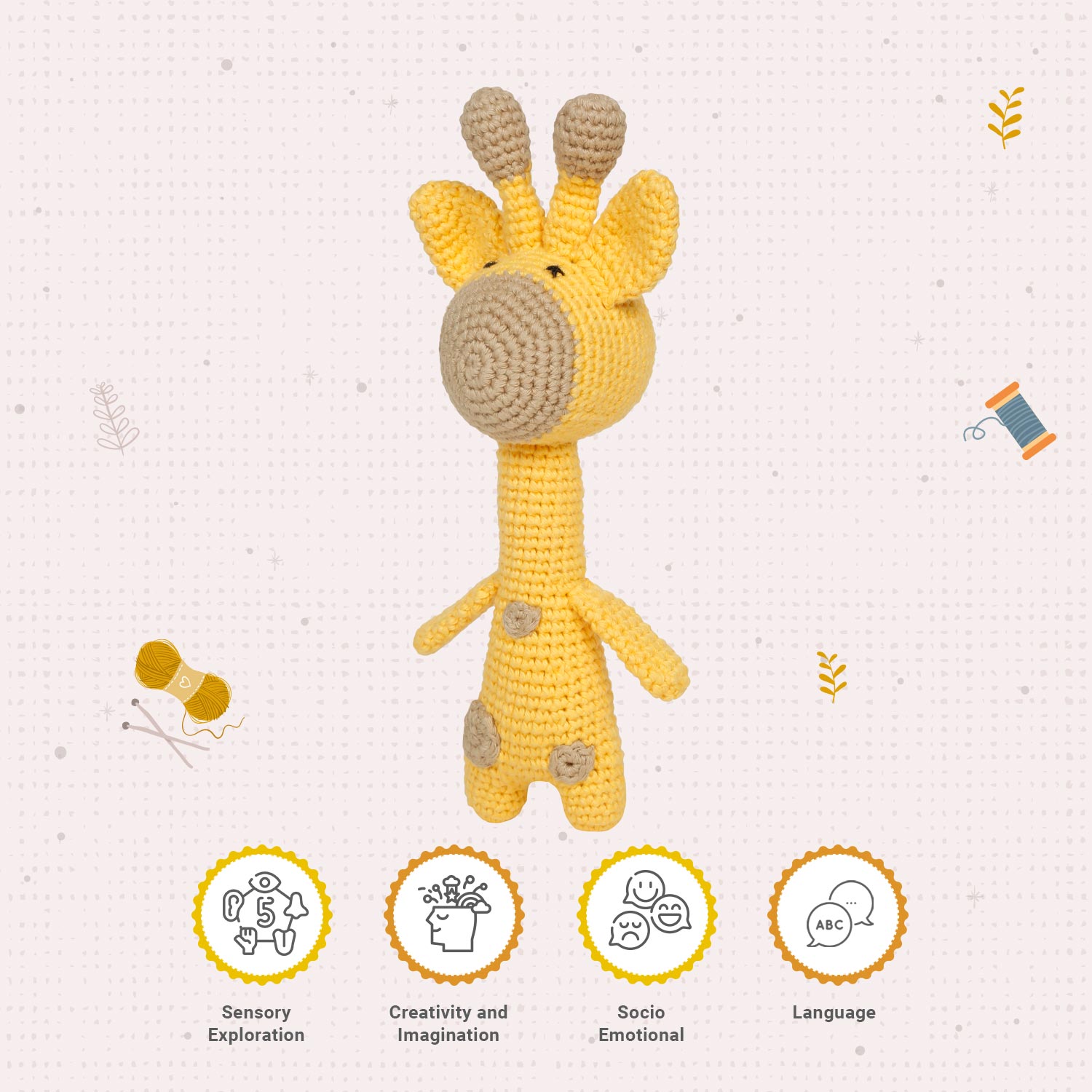 Little Ginnie Crochet Giraffe Soft Toy