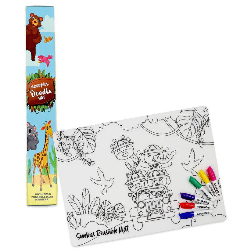 SCOOBIES ANIMAL DOODLE MAT