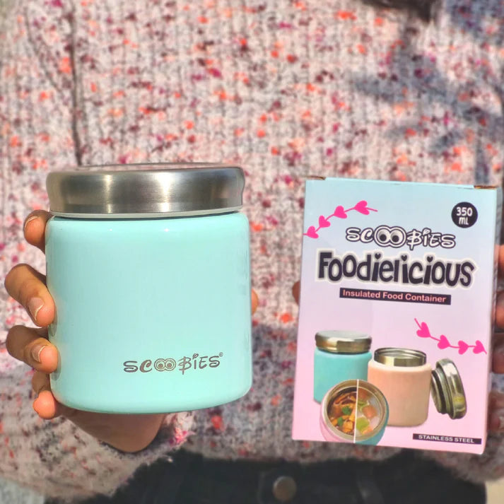 Scoobies Foodielicious Insulated Food Container- For Nutritious Bites (Blue)