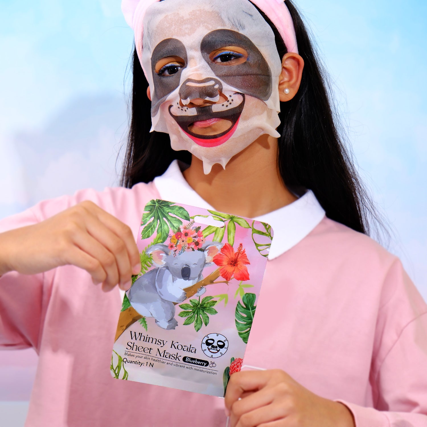 Whimsy Beauty Koala Kids Sheet Mask (Blueberry)