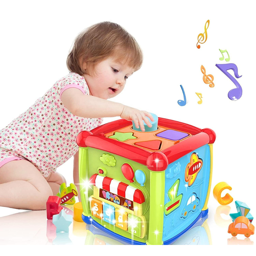 6-in-1 Learning Activity Cube Early Education Toy