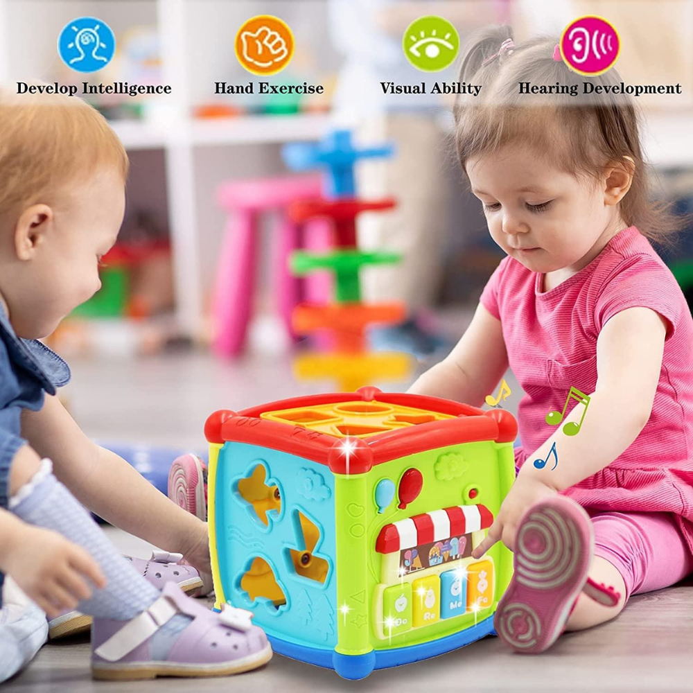 6-in-1 Learning Activity Cube Early Education Toy