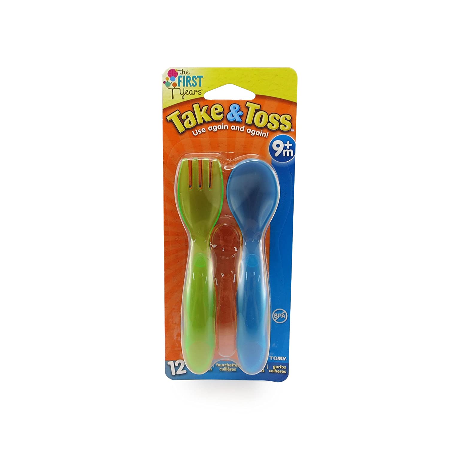 The First Years Weaning Sava Cutlery 12 Pieces (9 To 24 Months) Multicolor