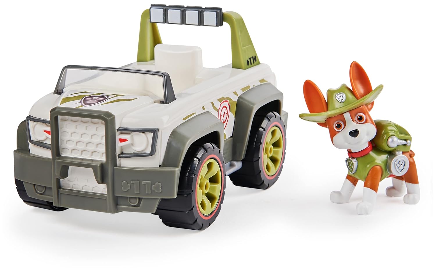 PAW Patrol Tracker’s Jungle Cruiser Vehicle with Figure, for Age 3 and Up