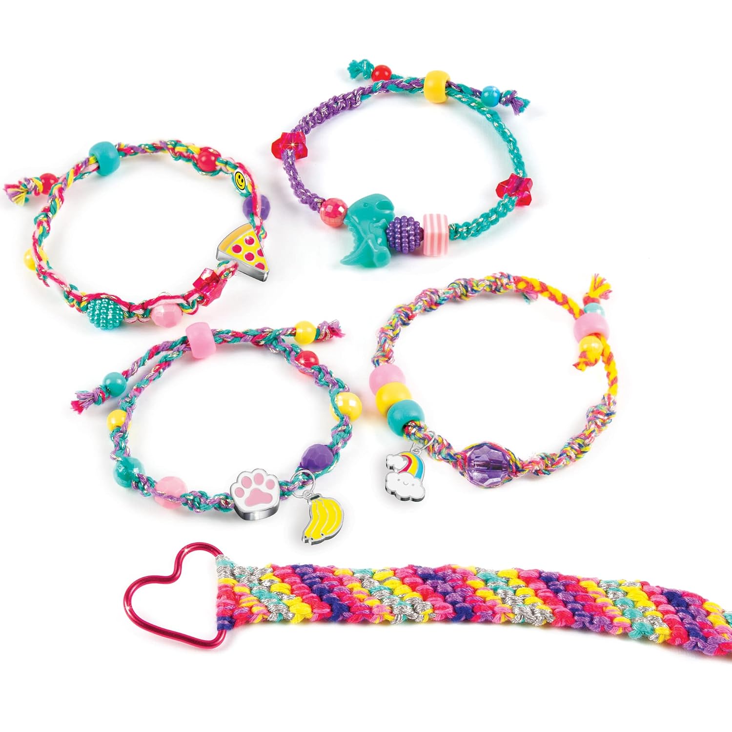 Make It Real Good Vibes Bracelet Kit|Create 5 Unique Cord Charm Bracelets