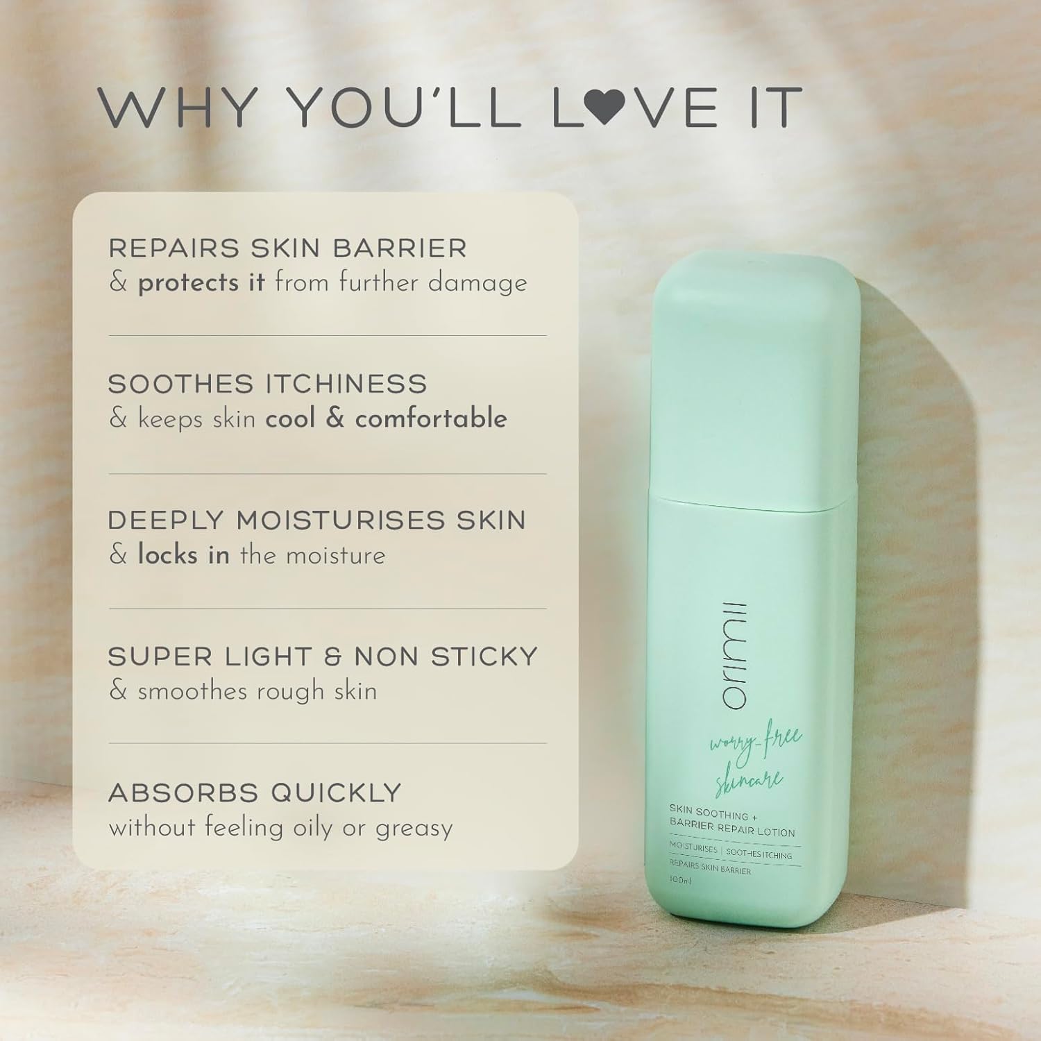 Orimii Body Lotion: Moisturizes Dry Skin, Reduces Irritation, Pregnancy & Breastfeeding Safe