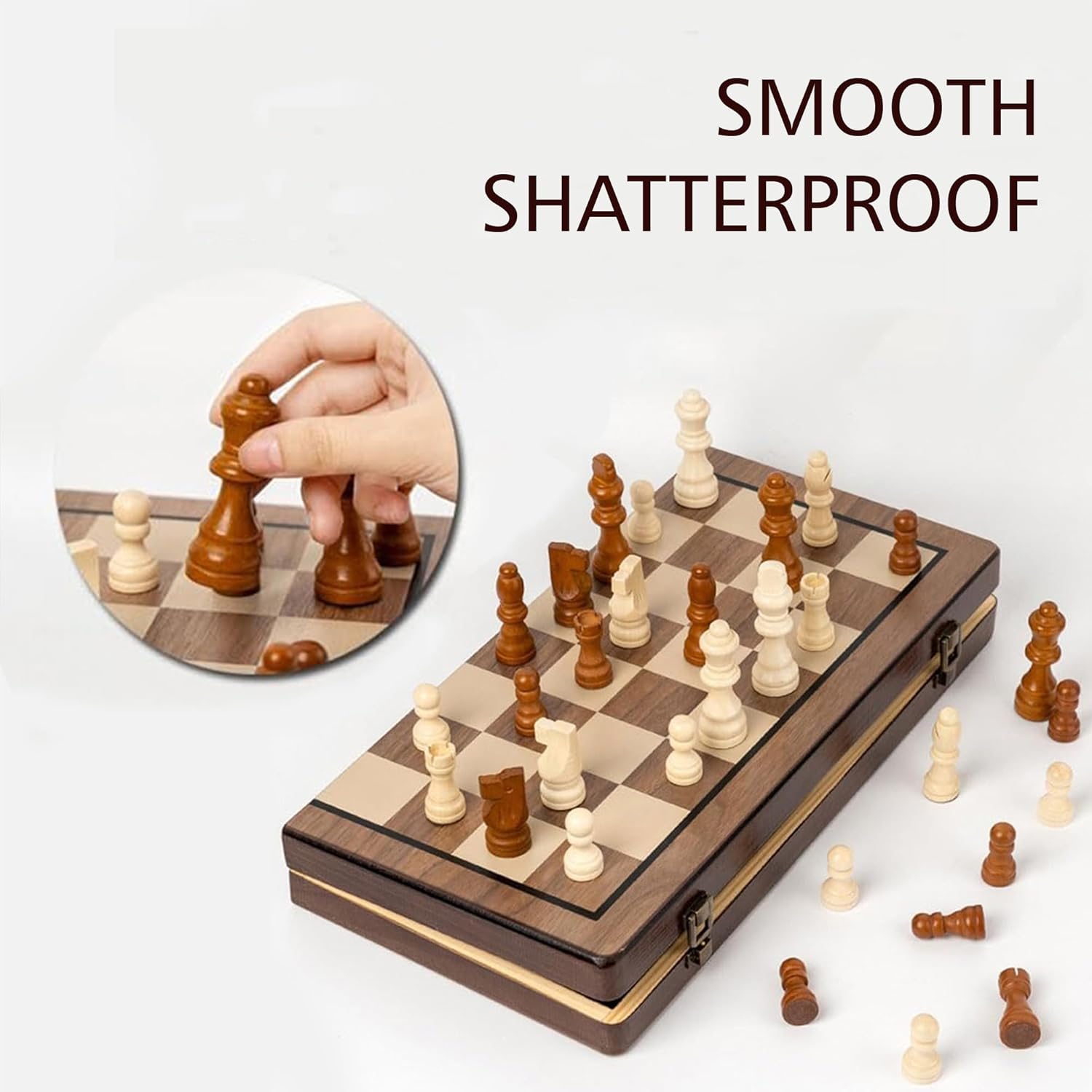 Wudly - Small Chess For Kids and Adults