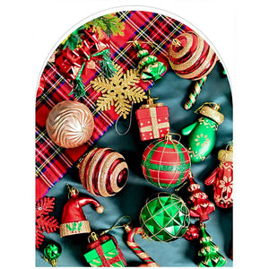 78pcs Green & Red Big size Mittens themed assorted Christmas Ball & xmas decoration set - Christmas