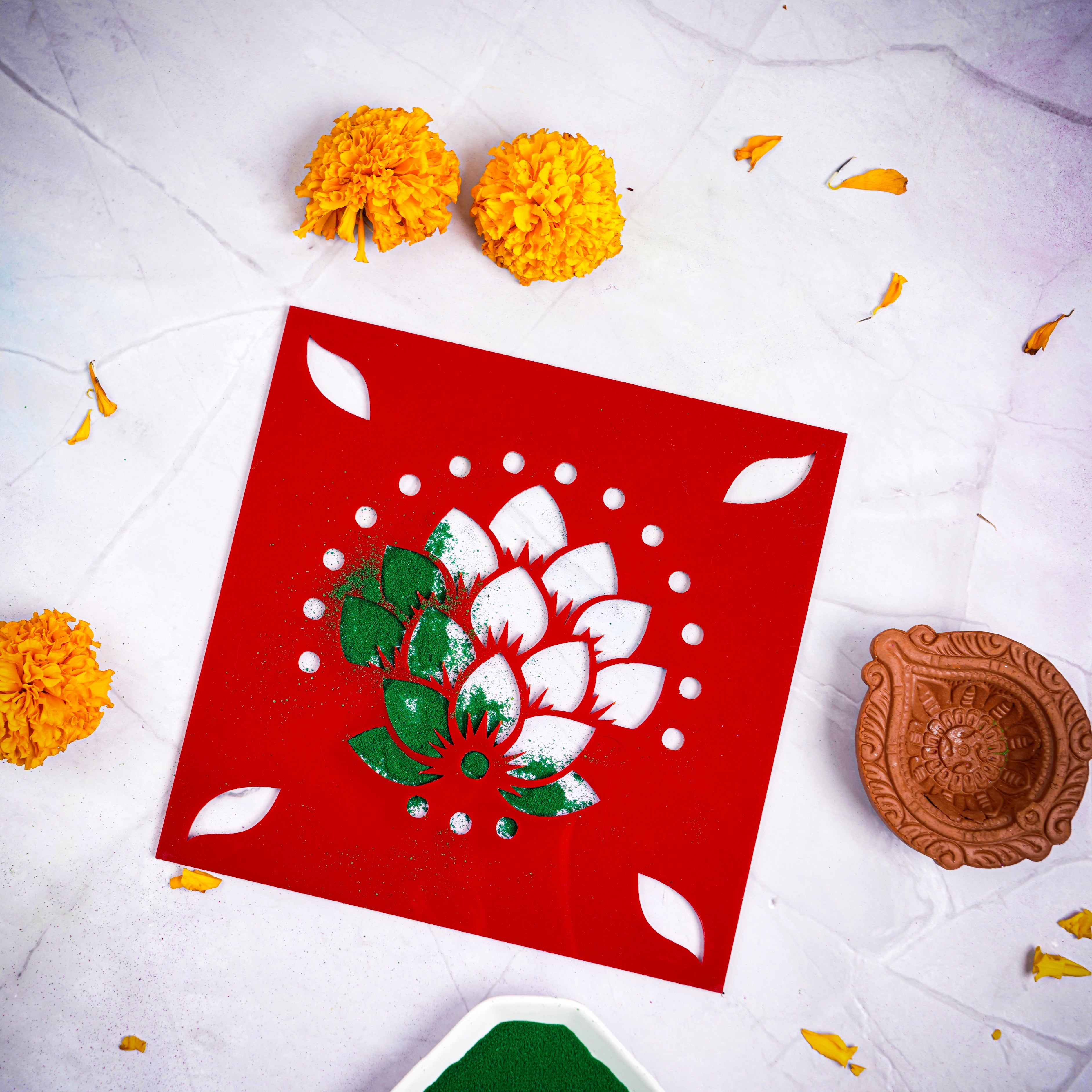 iLearnNgrow Diwali DIY Rangoli Kit - Traditional Rangoli