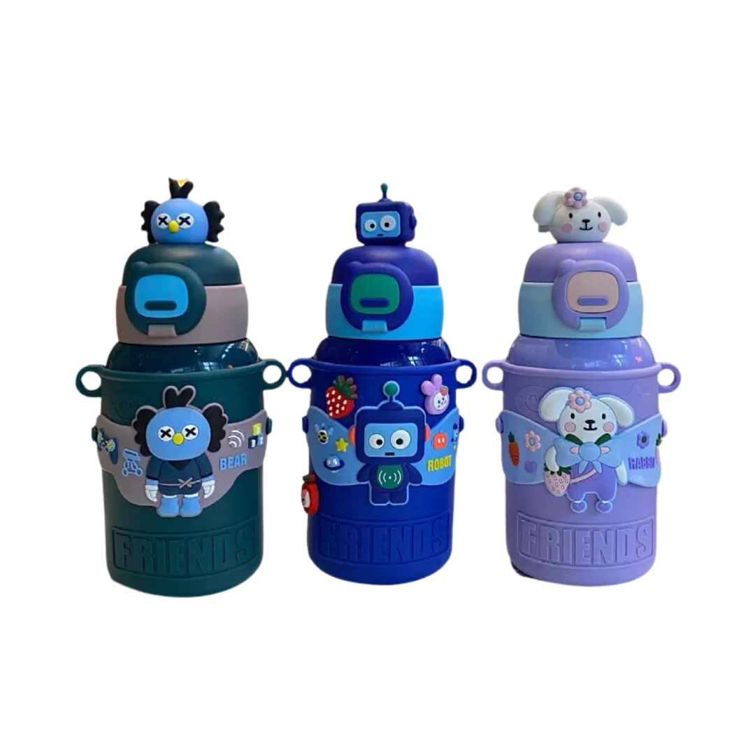 CuddleNest Bear Water Bottle – Leak-Proof, Fun & Perfect for Kids’ Hydration!