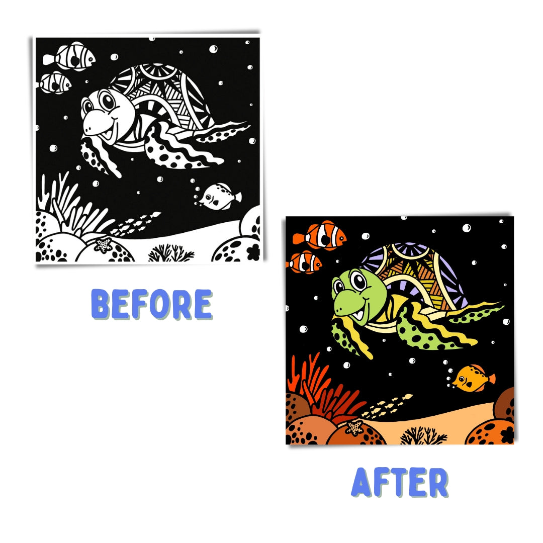 PepPlay Colour In Velvet - Ocean Life