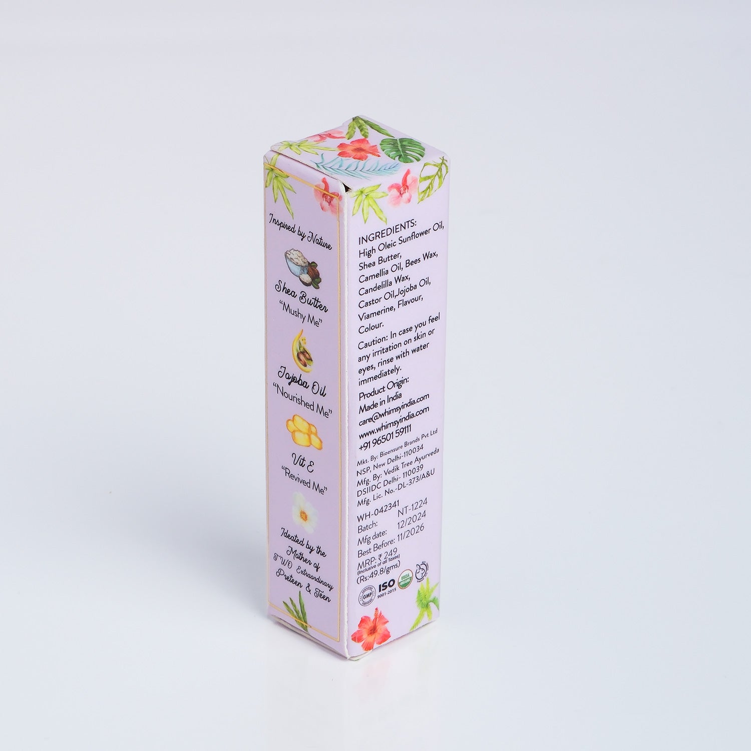 Whimsy Beauty Natural, Organic Tinted Lip Balm For Kids & Teens (Georgia) - 5 ml
