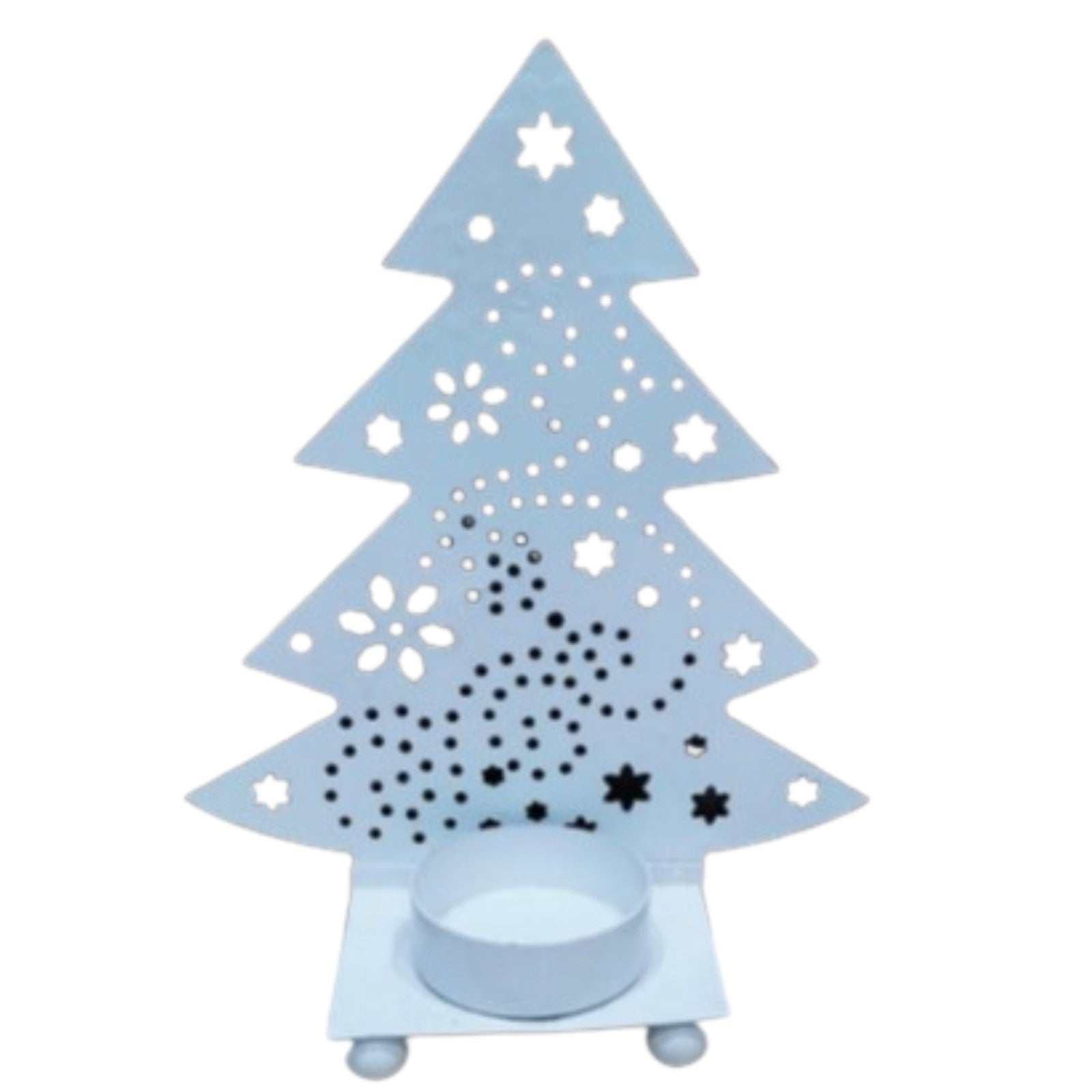 Swen OMBRE, tree shaped metal shadow tea light holder by SWEN