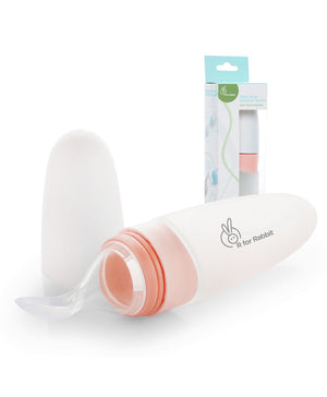 R for Rabbit First Feed Feeding Spoon- Pink - The Mom Store