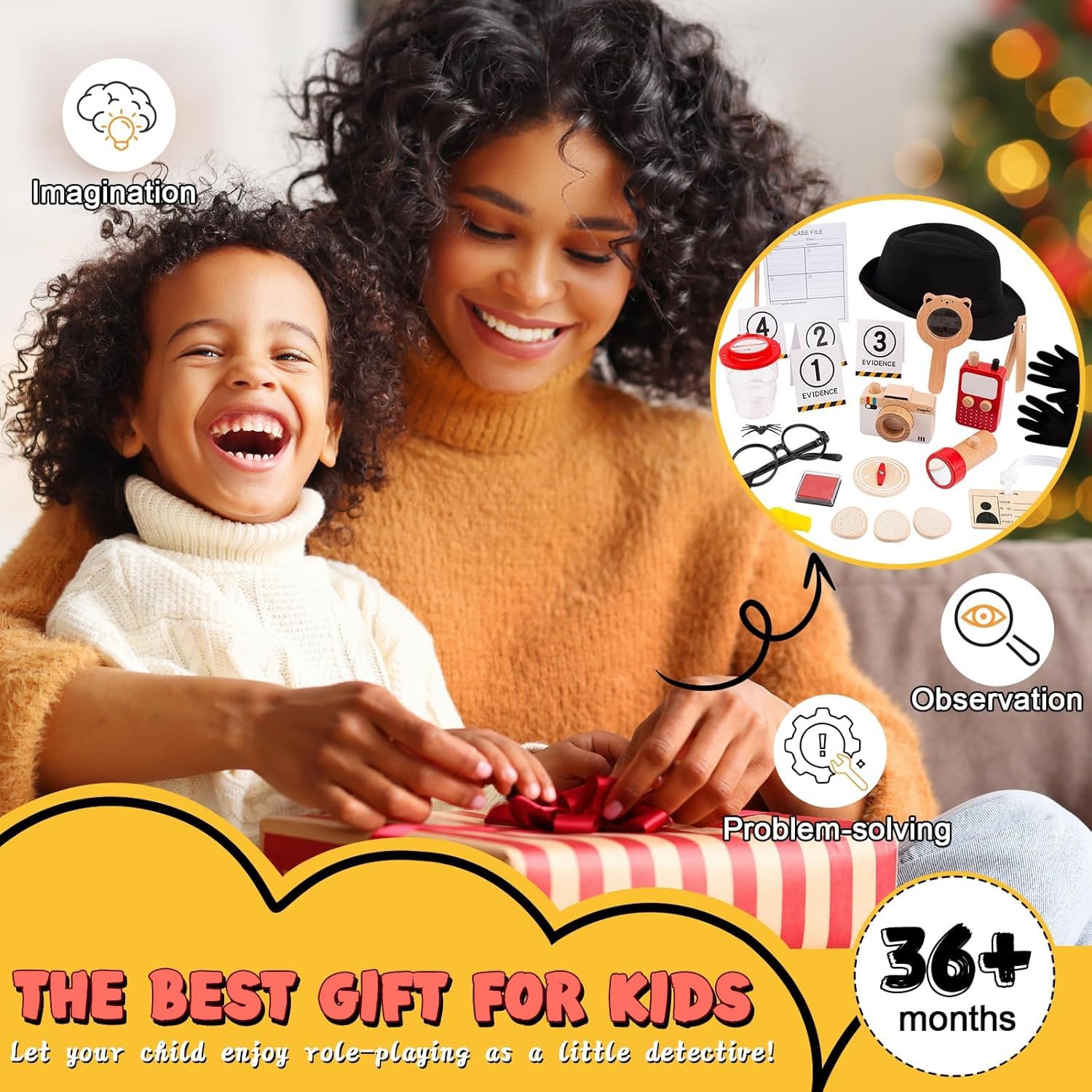 Wudly - Wooden Detective Children Play set