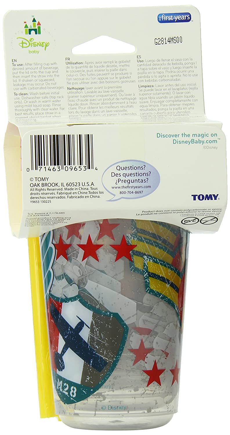 The First Years T&T 10 Oz Straw Cup with 3 Straw 3Pk 3+ Years