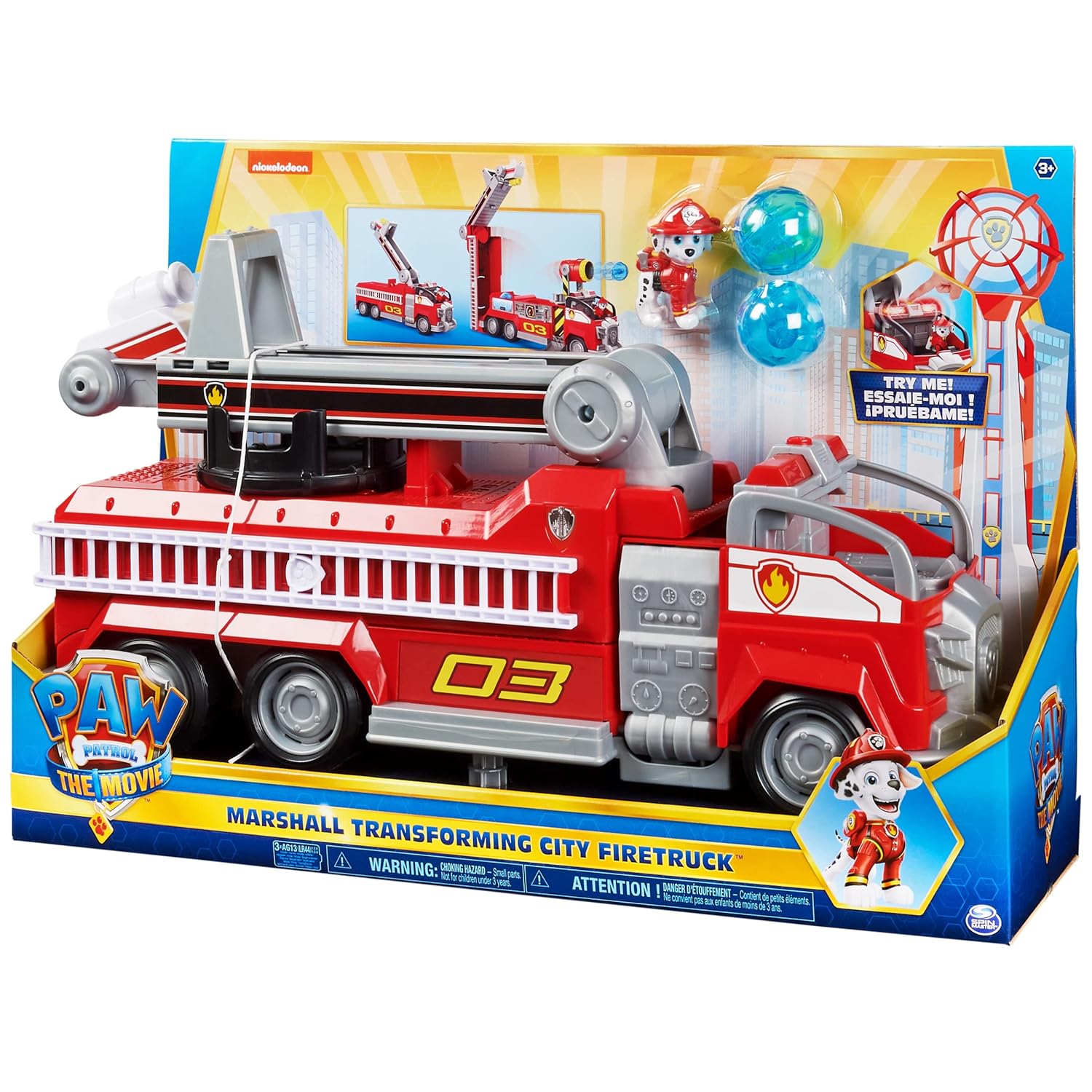 Paw Patrol Marshalls Transforming Movie City Fire Truck