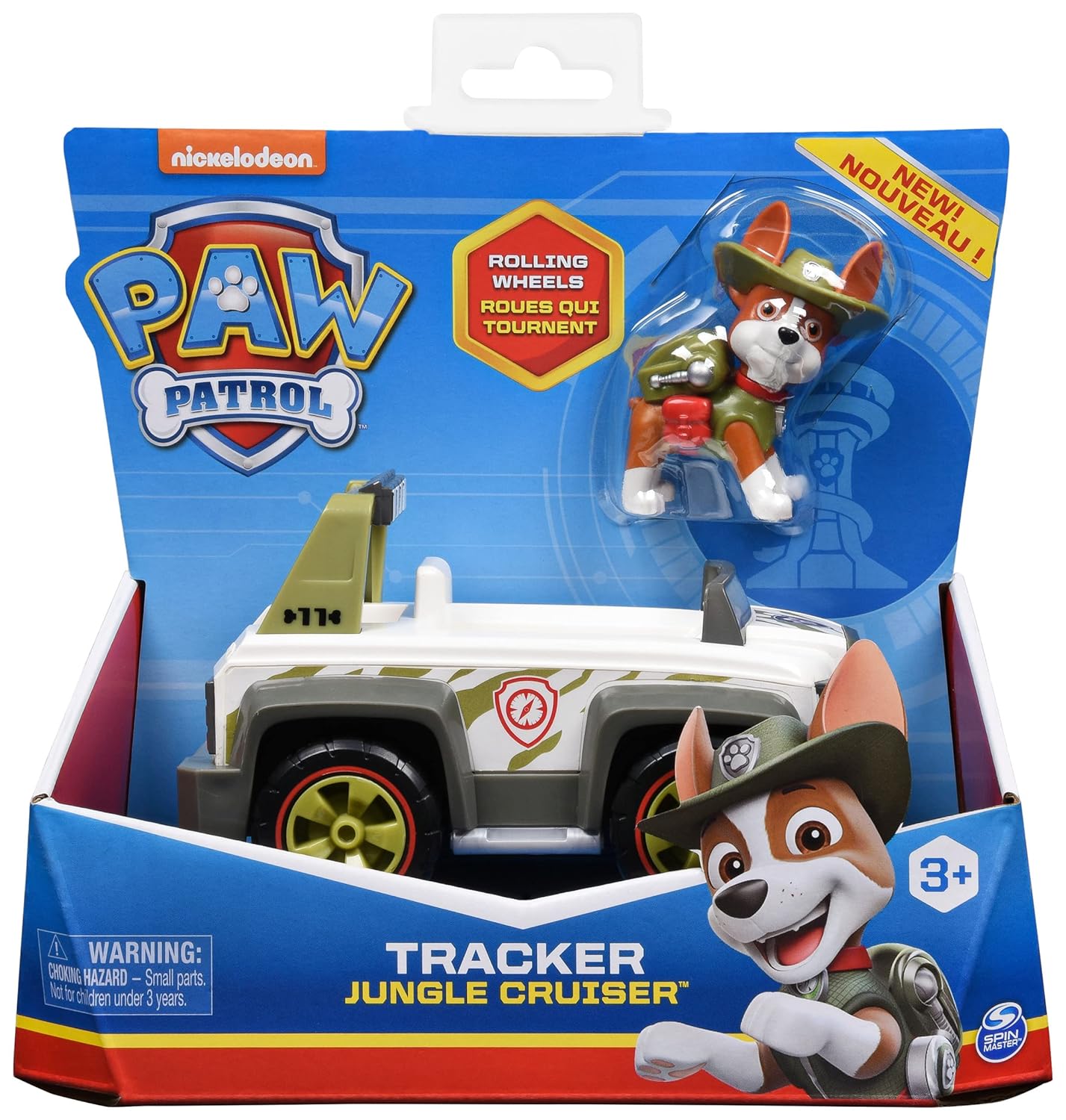 PAW Patrol Tracker’s Jungle Cruiser Vehicle with Figure, for Age 3 and Up