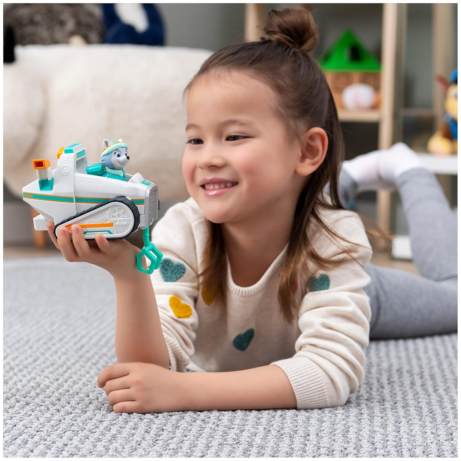 PAW Patrol Everest’s Snow Plow Vehicle with Figure, for Age 3 and Up