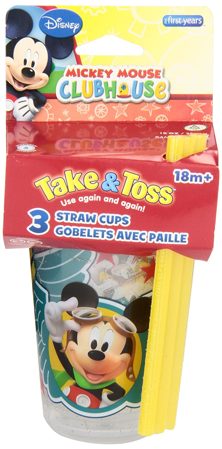 The First Years T&T 10 Oz Straw Cup with 3 Straw 3Pk 3+ Years
