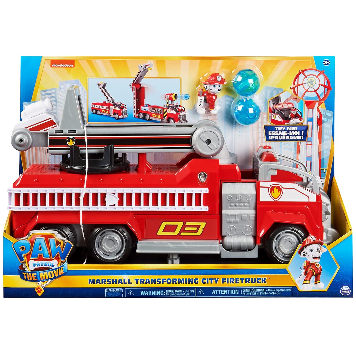 Paw Patrol Marshalls Transforming Movie City Fire Truck