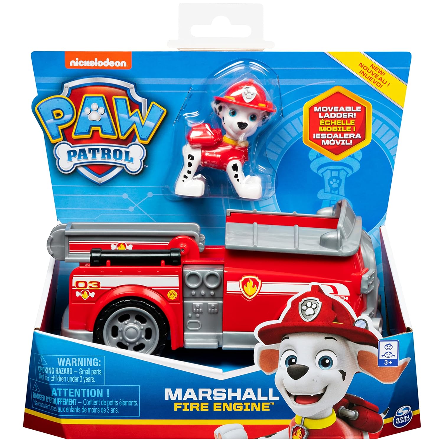 PAW Patrol Marshall’s Fire Engine with Figure, for Age 3 and Up