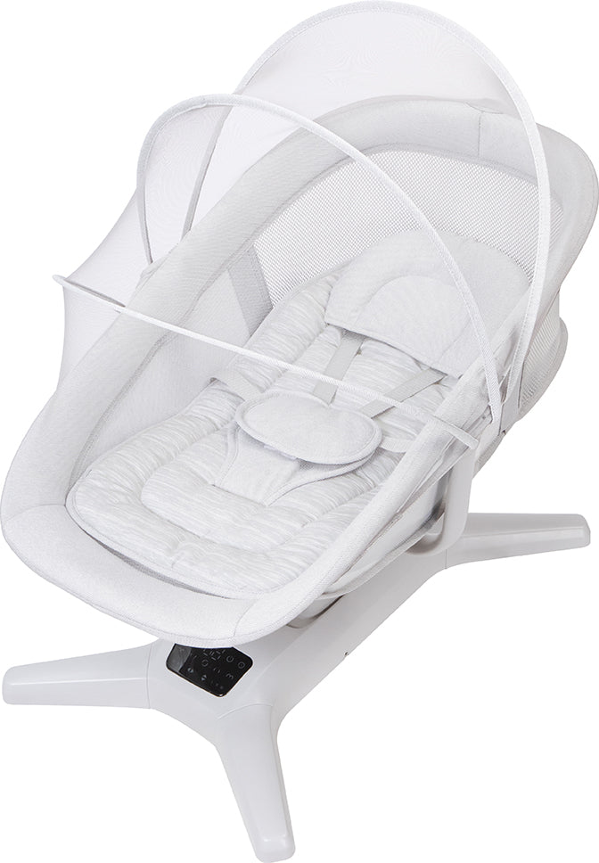 Mastela Swing X multi-motion baby cradel Lite Grey Birth to 36M