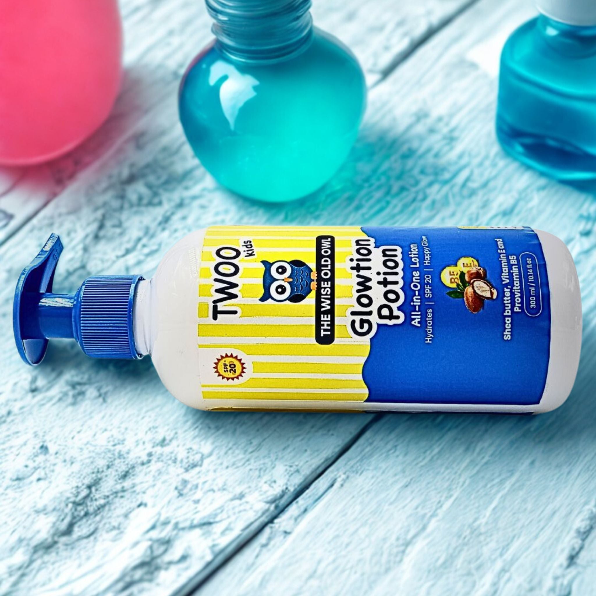 TWOO Kids Glowtion Potion with Vitamin E & Shea Butter – Keeping Skin Soft & Smooth – 300ml
