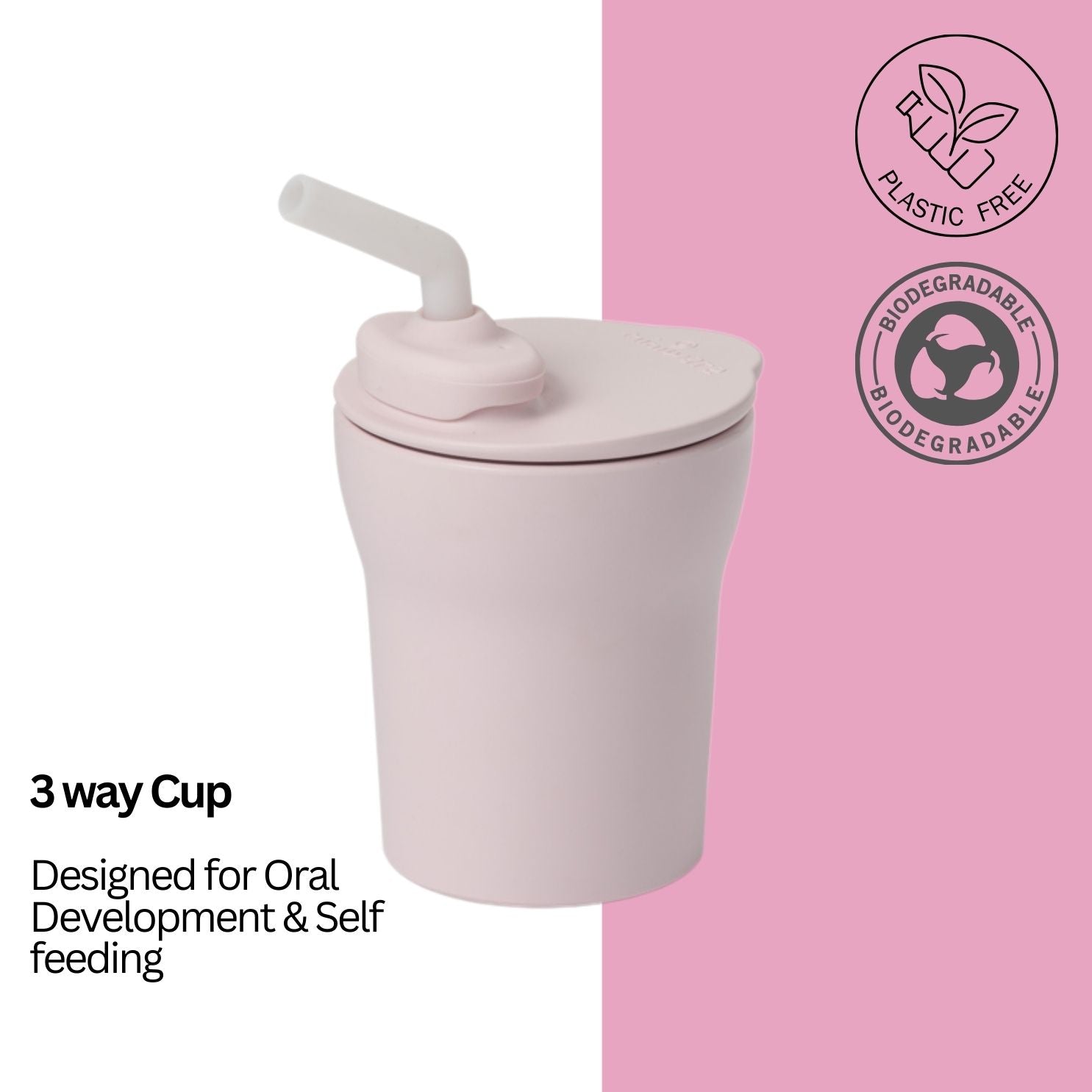 Miniware 1-2-3 Sip! Sippy Cup- Cotton Candy