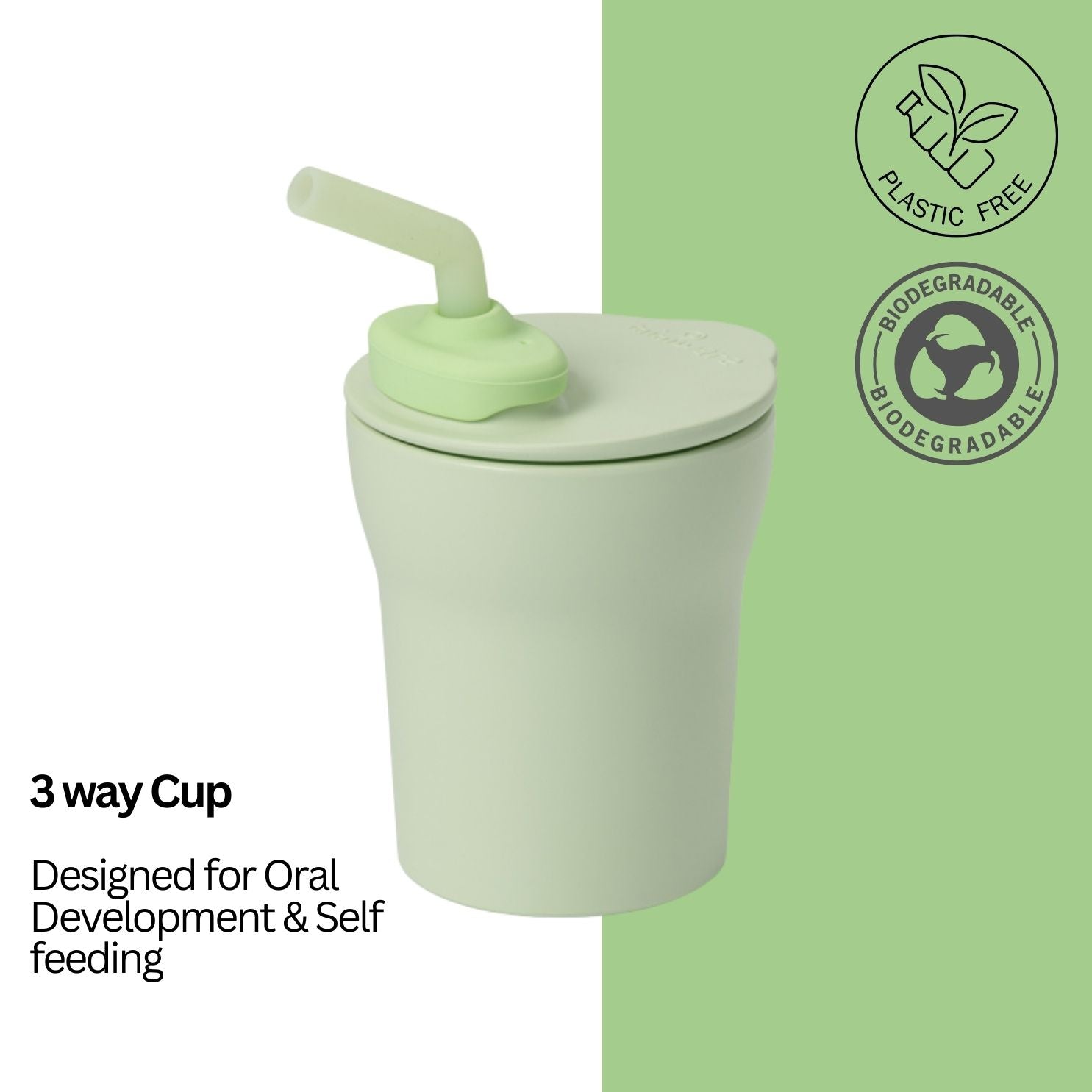 Miniware 1-2-3 Sip! Sippy Cup- Key Lime