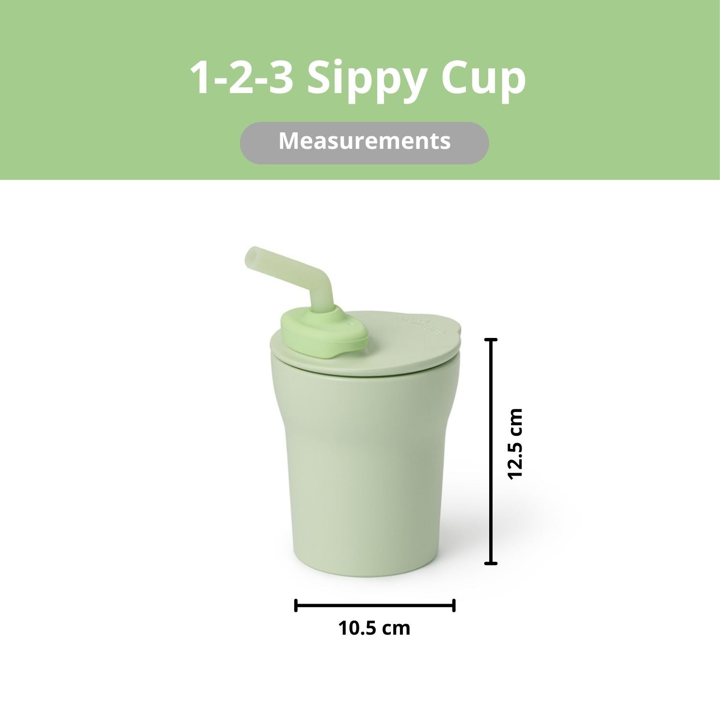 Miniware 1-2-3 Sip! Sippy Cup- Key Lime