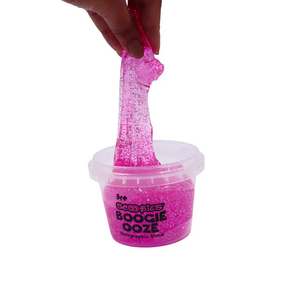 Scoobies Boogie Ooze – Holographic Slime Trio Set (Pink, Blue & Pure Holographic)