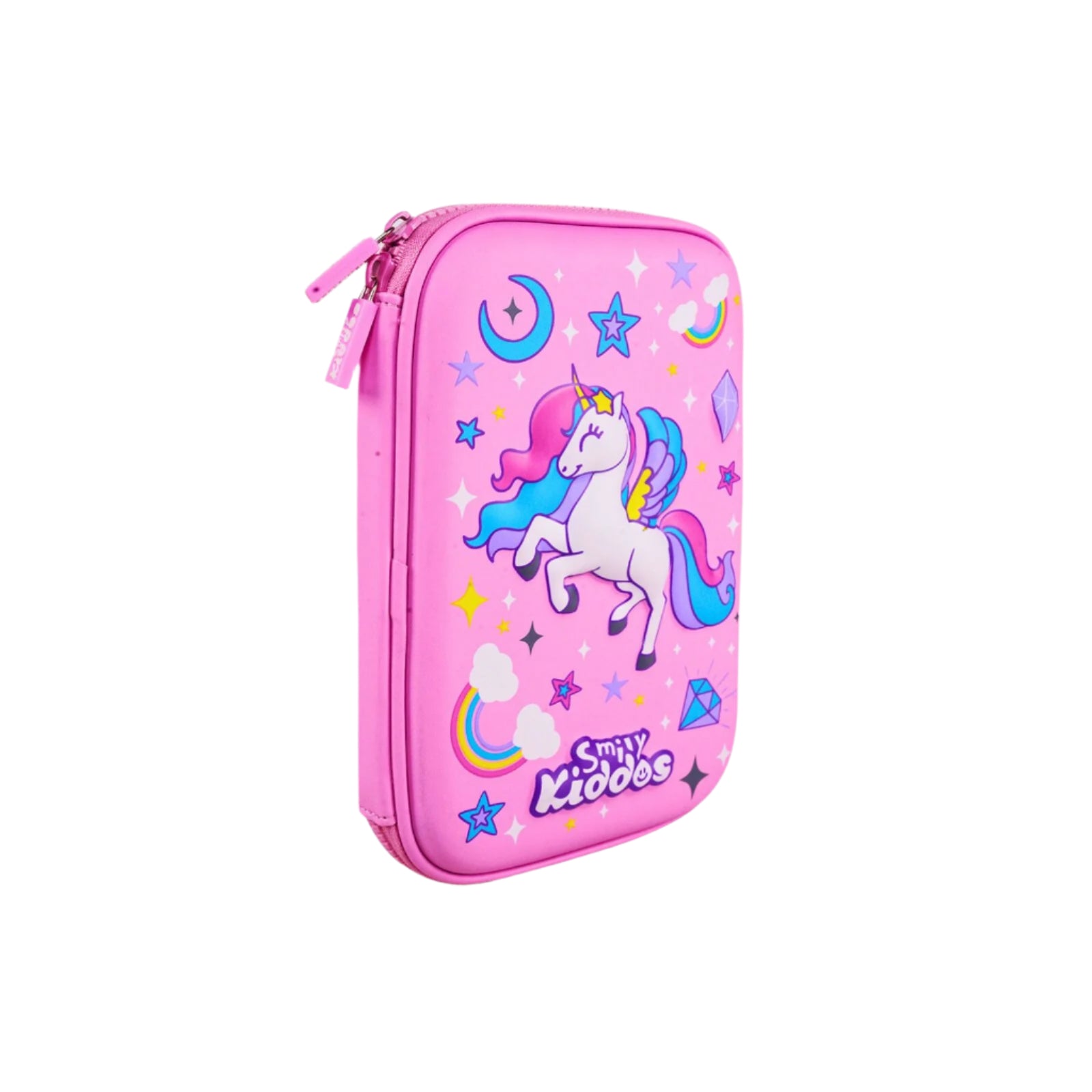 Smily Kiddos Sky Unicorn Single Compartment Pencil Case V3 - Pink