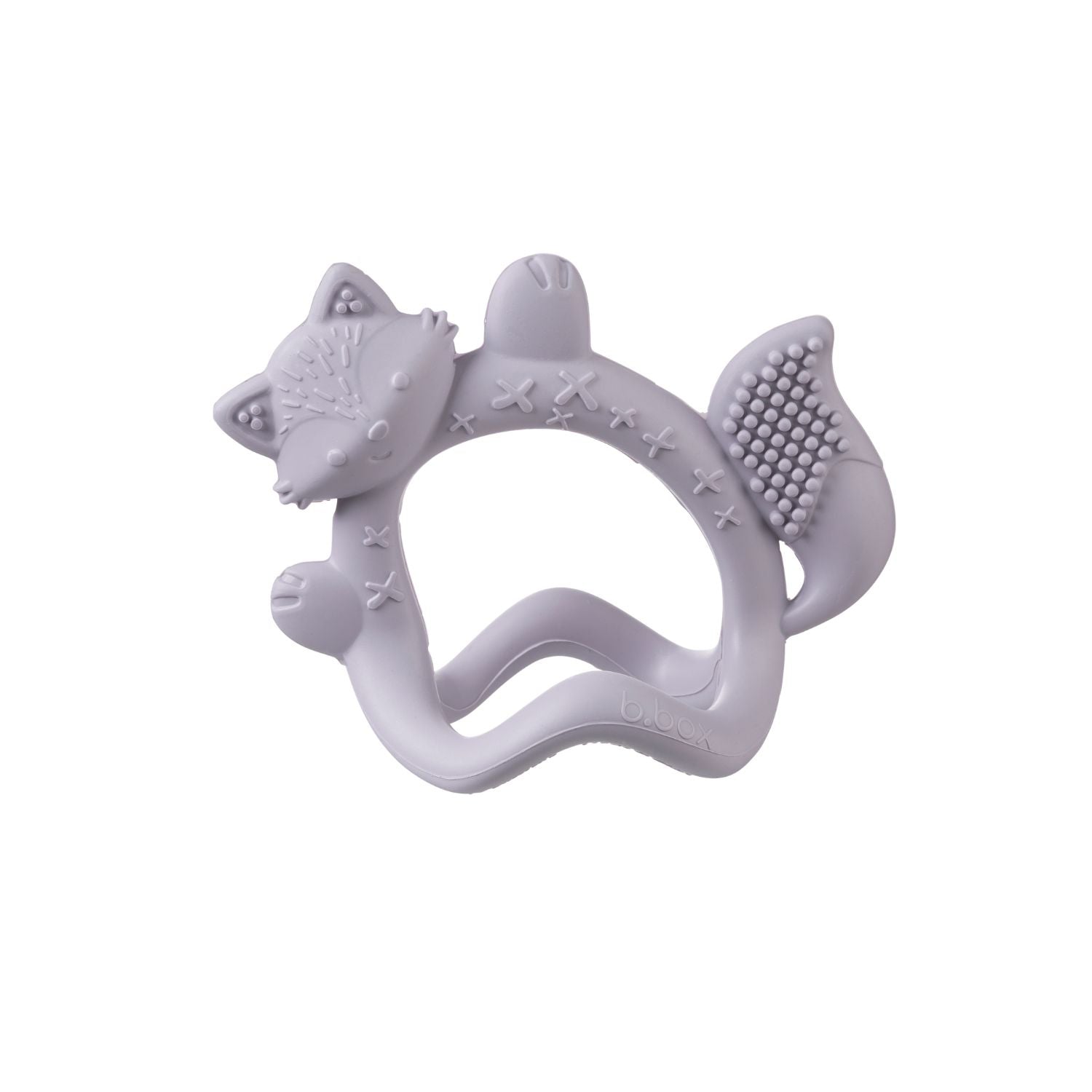 b.box Silicone Wrist Teether Fox Lullaby Blue