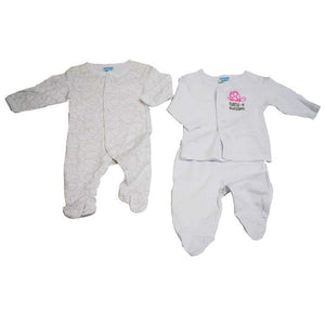 8pcs Matching Combo Set, Mouse & Ellie Grey - 6 - 9 months Baby Gifting
