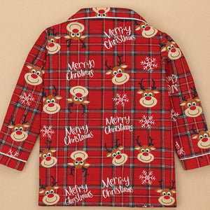 9 - 13 Yrs, Deer Face soft Cotton,Kids Christmas Nightsuit - 9 Years Nightsuits