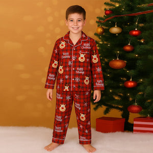 9 - 13 Yrs, Deer Face soft Cotton,Kids Christmas Nightsuit - 9 Years Nightsuits