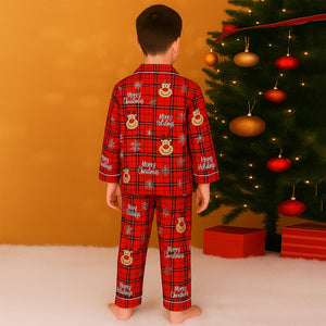 9 - 13 Yrs, Deer Face soft Cotton,Kids Christmas Nightsuit - 9 Years Nightsuits