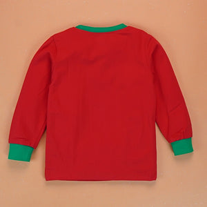 9 - 13 Yrs, Red 3Snowman soft Cotton Kids Christmas Nightsuit - 9 Years Nightsuits