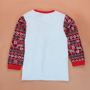 9 - 13 Yrs, Red Antlers soft Cotton Kids Christmas Nightsuit - 9 Years Nightsuits