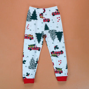9 - 13 Yrs, Red Big Truck soft Cotton,Kids Christmas Nightsuit - 9 Years Nightsuits