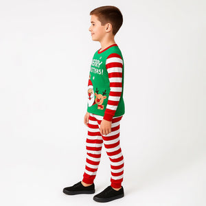 9 - 13 Yrs, Red bold Stripes,soft Cotton Kids Christmas Nightsuit - 9 Years Nightsuits